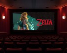 Il film di Zelda viene proiettato in un cinema (Fonte: Nintendo of America con modifiche)