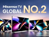 Hisense si dichiara il numero 2 nel mercato dei televisori - ancora una volta. (Fonte: Hisense)