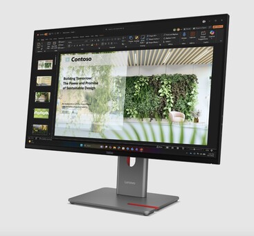 Vista frontale del monitor OLED Lenovo P27UL.