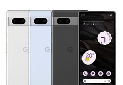 Il Pixel 7a dovrebbe essere disponibile in generale in questi tre colori, oltre a una quarta opzione esclusiva del Google Store. (Fonte: Roland Quandt - modifica)