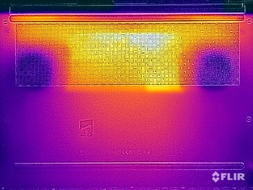 Temperature superficiali durante la prova di stress (lato sinistro)