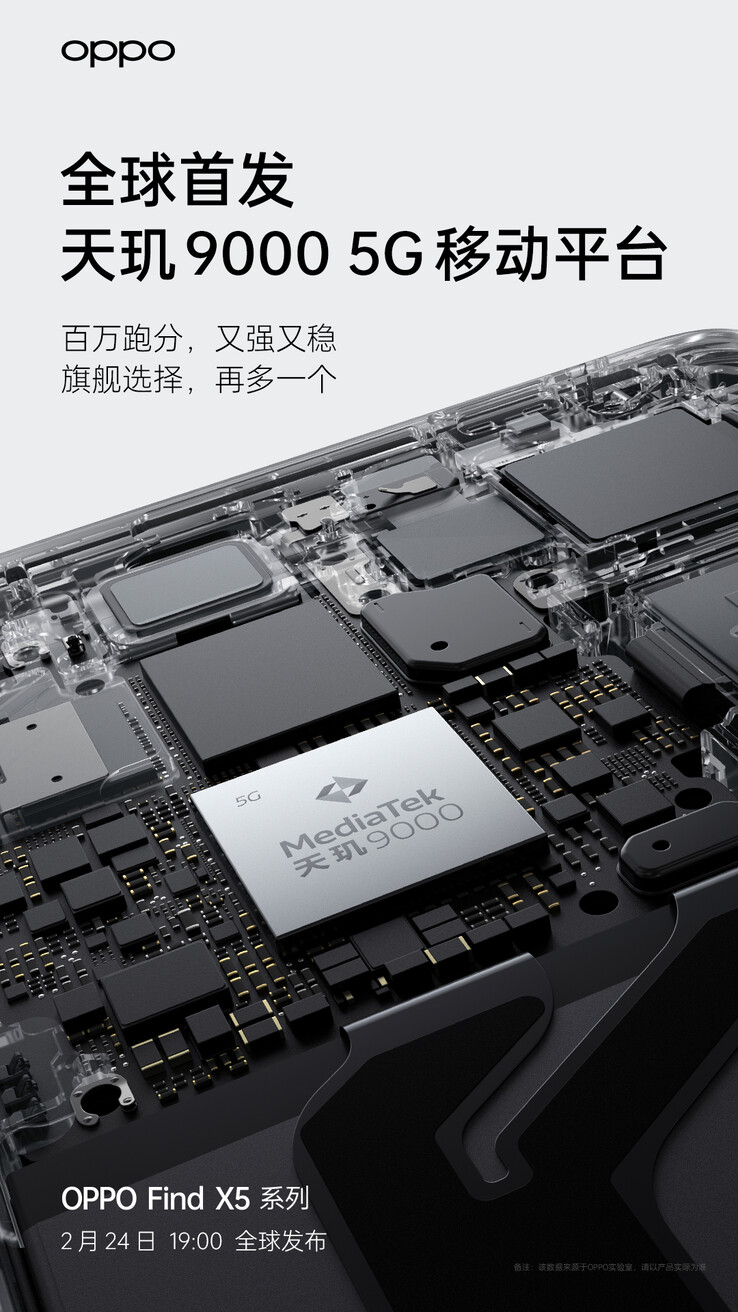OPPO prende finalmente in giro le sue varianti del Find X5 in termini di processori. (Fonte: OPPO via Weibo)