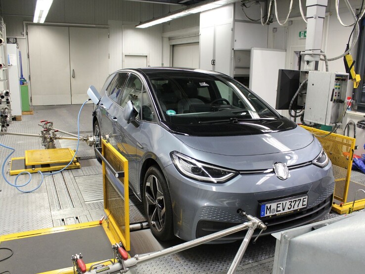 La VW ID.3 utilizzata nei test dell'ADAC. (Fonte: ADAC)