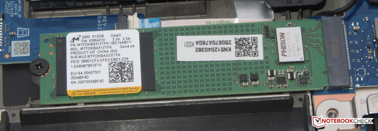 Un'unità SSD PCIe Gen4 funge da unità di sistema.