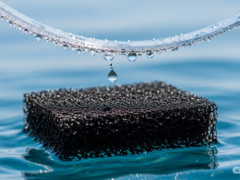 Una rappresentazione del nuovo materiale in azione (Fonte immagine: immagine generata dall&#039;AI)