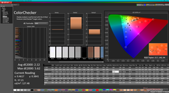 ColorChecker prima della calibrazione