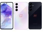 Il Galaxy A55 è trapelato finora in tre colori. (Fonte immagine: Android Headlines)