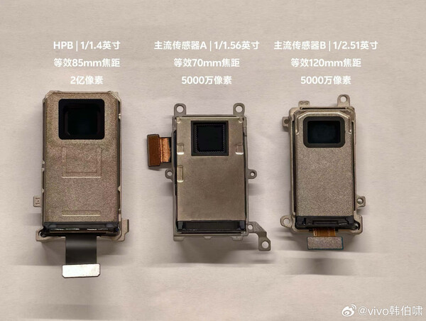L'ISOCELL HPB che Vivo intende utilizzare all'interno del Vivo X300 Pro. (Fonte: Han Bo Xiao)