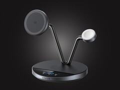 La stazione di ricarica wireless MagGo AirCool 3-in-1 di Anker (nella foto) potrebbe essere lanciata a settembre 2025. (Fonte: Wireless Power Consortium)