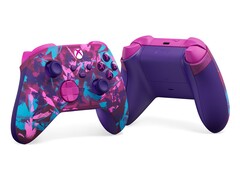 Il controller wireless Xbox Heart Breaker Special Edition è caratterizzato da vivaci tonalità di rosa, viola e blu. (Fonte immagine: Xbox)