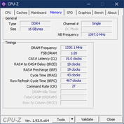 CPU-Z Memoria