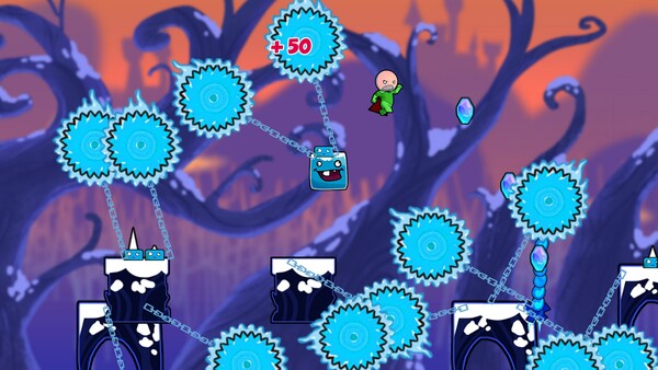 Lo screenshot di Cloudberry Kingdom sul PlayStation Store mostra il gameplay (Fonte: PlayStation Store)