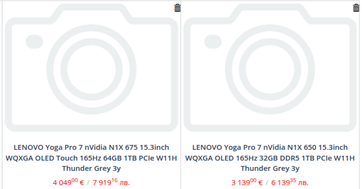 Un leak del rivenditore rivela già due modelli Nvidia N1X e prezzi elevati per un Lenovo Yoga Pro 7