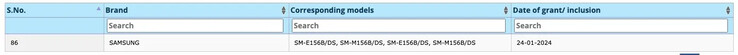 I modelli Galaxy M15 e F15 5G presumibilmente rompono la copertura in tandem. (Fonte: BIS via MySmartPrice)