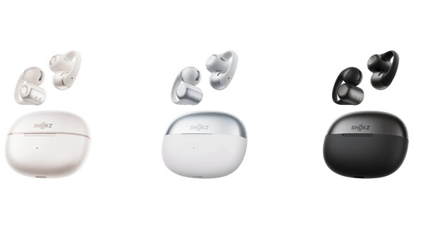 Gli Shokz OpenDots 2 sono disponibili in tre colori.