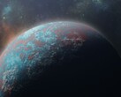 Un'illustrazione d'artista che mostra un esopianeta.