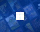 Windows 11 continua a dominare l'elenco. Nella foto: Logo di Windows 11 su sfondo Steam.