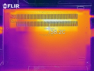 Distribuzione del calore sotto carico - lato inferiore