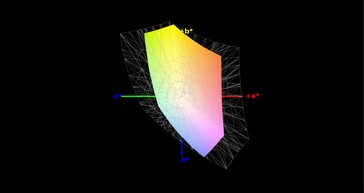 57% di copertura della gamma di colore sRGB