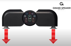 La soundbar GS-SP1 Grand Speaker di Doshisha aiuta gli anziani a sentire meglio i programmi televisivi senza alzare il volume. (Fonte: Doshisha)