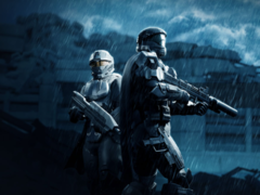 L&#039;opera d&#039;arte che mostra il Warbond Helldivers 2 x Halo ODST (fonte: Xbox)