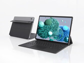 L’S13 Neo è attualmente disponibile a 576 dollari su AliExpress. Nella foto: un’immagine promozionale che mostra la parte anteriore e posteriore del convertibile con la tastiera magnetica collegata.
