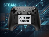 Il controller Steam è mostrato con il cartello di esaurimento scorte