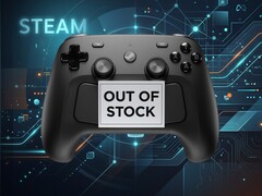 Il controller Steam è mostrato con il cartello di esaurimento scorte