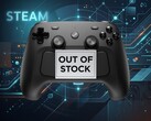 Il controller Steam è mostrato con il cartello di esaurimento scorte