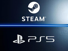 Viene mostrato un banner con i loghi di Steam e PS5 (Fonte immagine: Steam, Sony PlayStation con modifiche)