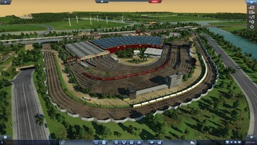 Nella foto: uno screenshot del gameplay di Transport Fever.