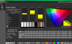 ColorChecker prima della calibrazione (vs. P3)