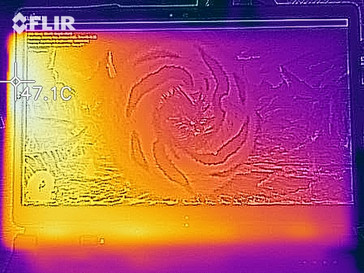 Distribuzione del calore sotto carico - lato superiore