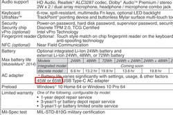 C'è anche un alimentatore da 45-watt?