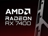 AMD ha confermato il marchio di vendita al dettaglio di Radeon RX 7400 al posto di un'immagine reale del prodotto. (Fonte immagine: AMD - modificata)