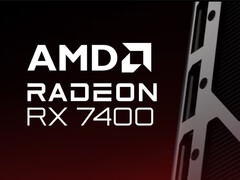 AMD ha confermato il marchio di vendita al dettaglio di Radeon RX 7400 al posto di un&#039;immagine reale del prodotto. (Fonte immagine: AMD - modificata)