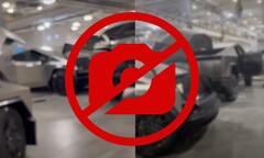 Tesla ha pubblicato una nota interna che vieta qualsiasi fotografia del Cybertruck sotto la minaccia di azioni disciplinari. (Fonte immagine: randomness2646 su TikTok / Flaticons - modificato)