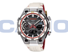 Il nuovo Casio Edifice ECB-2300HR-1A (nella foto) ha un quadrante simile a quello del tachimetro a ore 9. (Fonte: Casioblog)