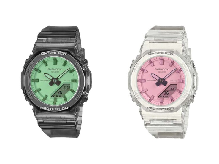 Gli orologi Casio G-Shock GMA-P2100SR-1A e GMA-P2100SR-7A