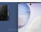 Il Vivo X70 Pro ha un display da 6,5 pollici e fotocamere a marchio Zeiss. (Fonte: OnLeaks & 91Mobiles)