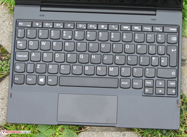 La keyboard dock che Lenovo ci ha inviato è stata realizzata per il mercato del Regno Unito.