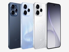 Oppo Reno 15c è disponibile nei colori College Blue, Aurora Blue e Starlight Bow (fonte: Oppo)