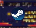La versione completa di Random Access Mayhem contiene oltre 20 nuovi livelli. Nella foto: una schermata di gioco con il logo di Steam in alto. (Fonte: Steam - Modifica)