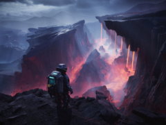 Per sopravvivere in The Alters, i giocatori devono creare versioni alternative di Jan (il protagonista) - chiamate Alters - ognuna modellata da una decisione chiave del suo passato. Nella foto - Una ripresa cinematografica del gioco. (Fonte: Steam)