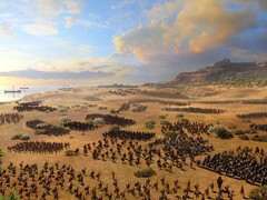 Un'immagine che mostra un esercito in A Total War Saga: Troy, ora scontato del 66% su Steam.