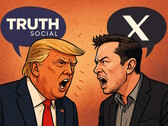 Trump e Musk si stanno diffamando a vicenda sulle loro piattaforme di social network. (Fonte: AI generated)