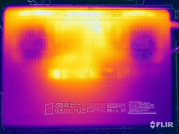 Test di sollecitazione delle temperature di superficie (in basso)