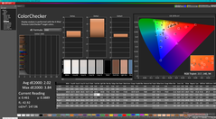 ColorChecker prima della calibrazione