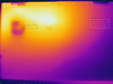 Distribuzione del calore sotto carico - lato inferiore