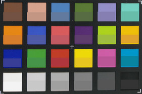 ColorChecker: La metà inferiore di ogni campo mostra il colore target.